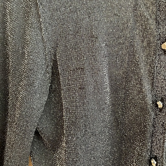 Cache’ metallic black cardigan - Picture 4 of 4
